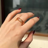 Champagne Baguette ring